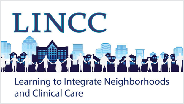 Logo for Learning to Integrate Neighborhoods and Clinical Care program.