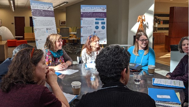 Delta Center team members at a roundtable discussion