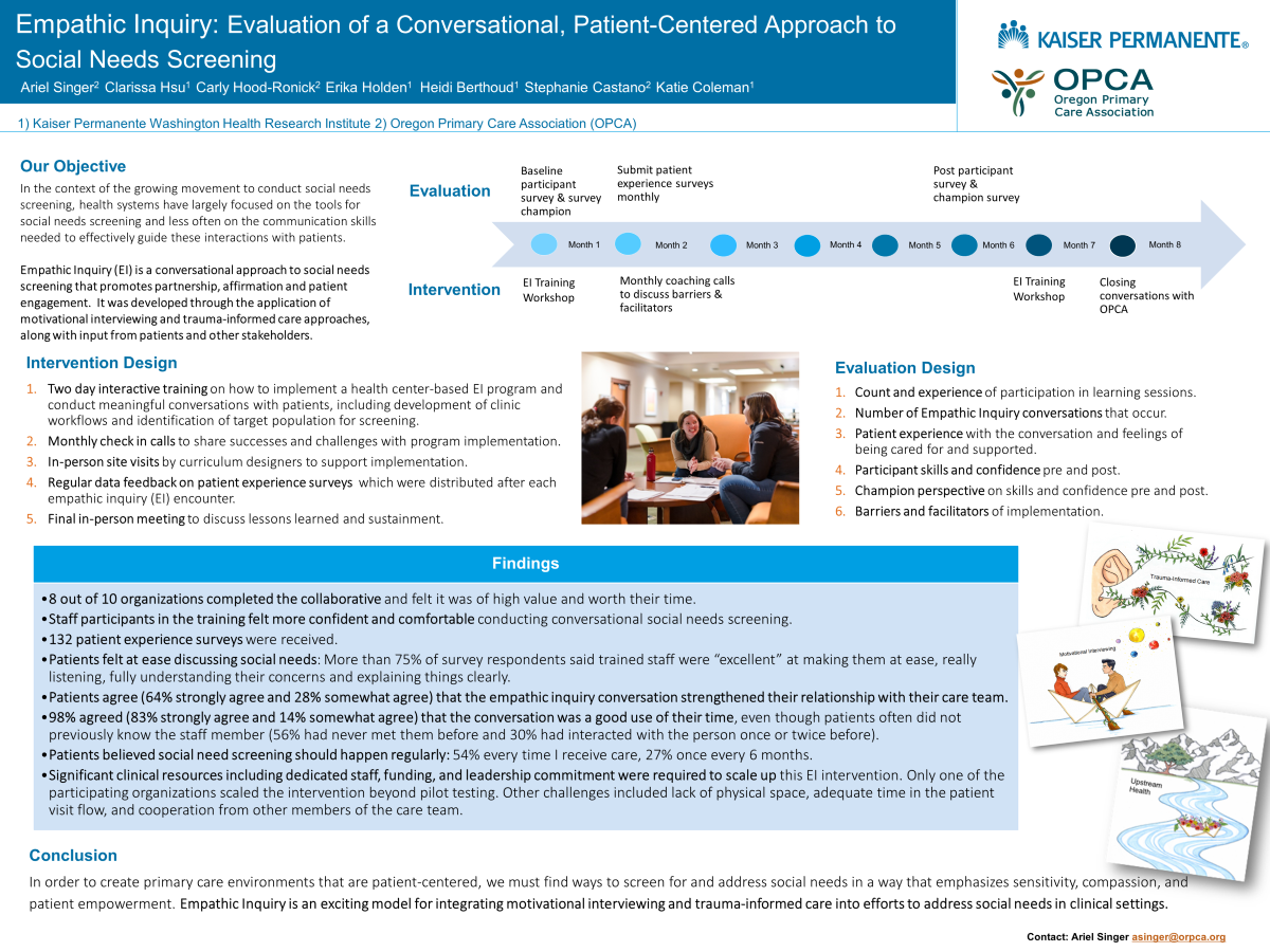 Empathic Inquiry poster from SIREN conference