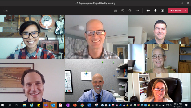 Photo of an ACT Center project team on a video call