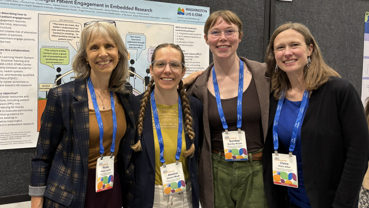 Study coauthors L to R: Paula Lozano, Jess Mogk, Sunday Brush, and Claire Allen
