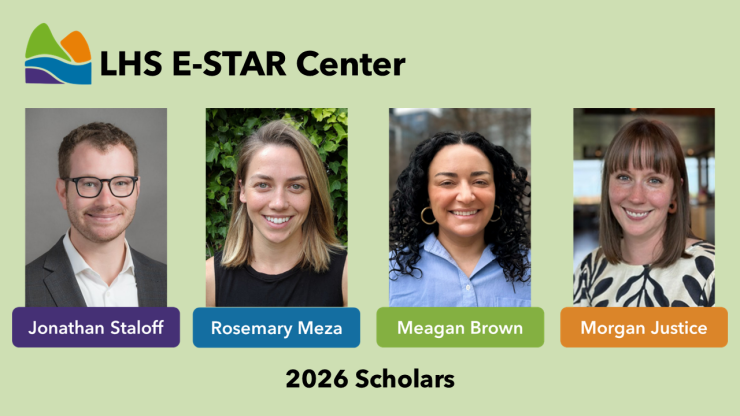 Photos of (L to R): Jonathan Staloff, Rosemary Meza, Meagan Brown, and Morgan Justice